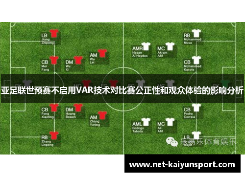 亚足联世预赛不启用VAR技术对比赛公正性和观众体验的影响分析
